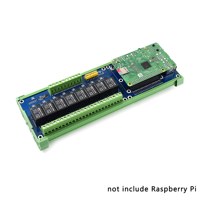 Pi Zero W Board - Himbeer-Pi 5/4b 8-Kanal-Relais-Verlängerungsplatine mit Kontroll leuchte