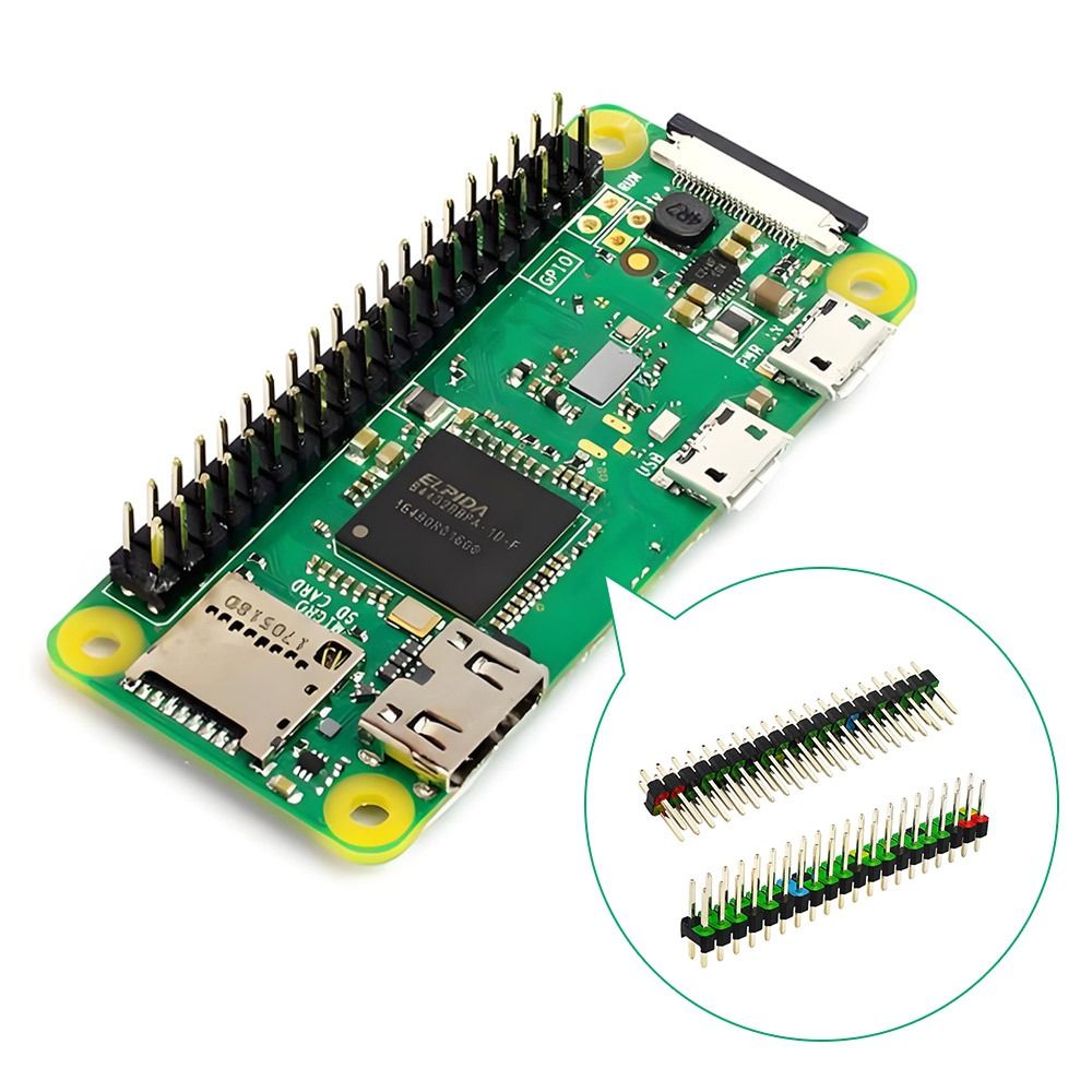 Pi Zero W Board - 2*20pin Development Board Header 2,54mm Abstand
