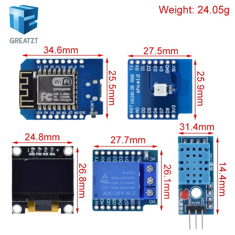 WeMos D1 Mini ESP8266 ESP-12F  – Esp8266 Nodemcu Board Bewertung und Preis