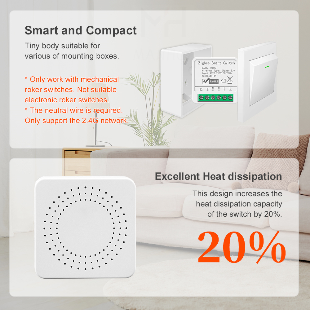 16A ZigBee3.0 Smart Lichtschal – Smart Home Automation Diy Bewertung und Preis